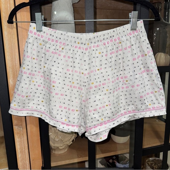 Roller Rabbit x Little Words Project Love & Letters print shorts pajamas pima - Picture 1 of 7